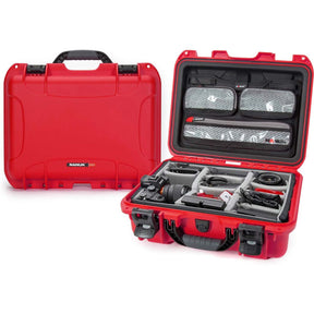 Nanuk Case w/ Lid Org./Divider Red Pro Photo Kit Case Interior 381x267x157mm