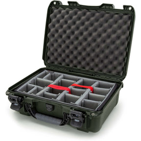 Nanuk Case w/ Padded Divider Olive Interior 432x300x163mm