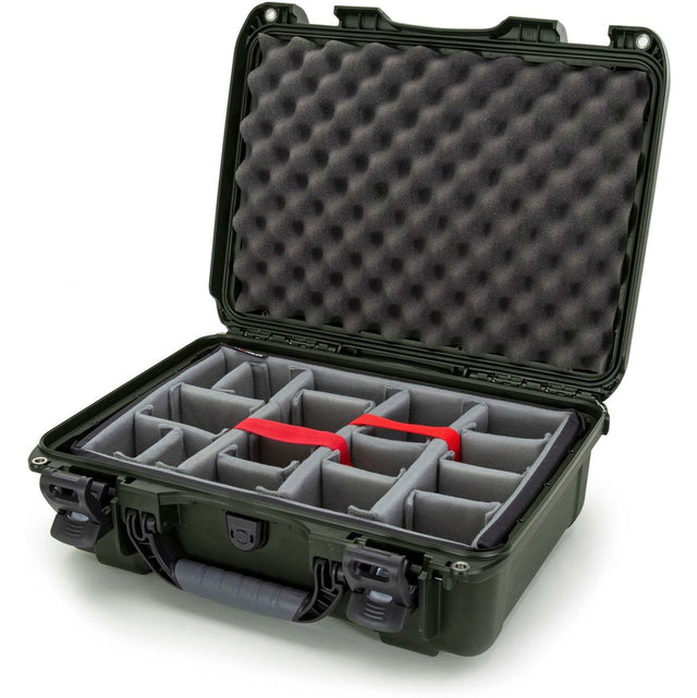 Nanuk Case w/ Padded Divider Olive Interior 432x300x163mm