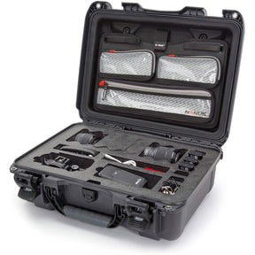 Nanuk Case w/ Lid Org. w/ F For 1 Body DSLR Graphite Interior 432x300x163mm