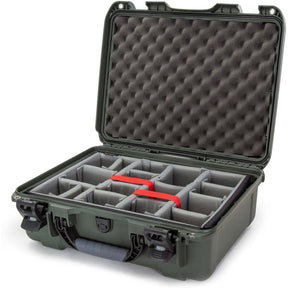 Nanuk Case w/ Padded Divider Olive Interior 457x330x175mm