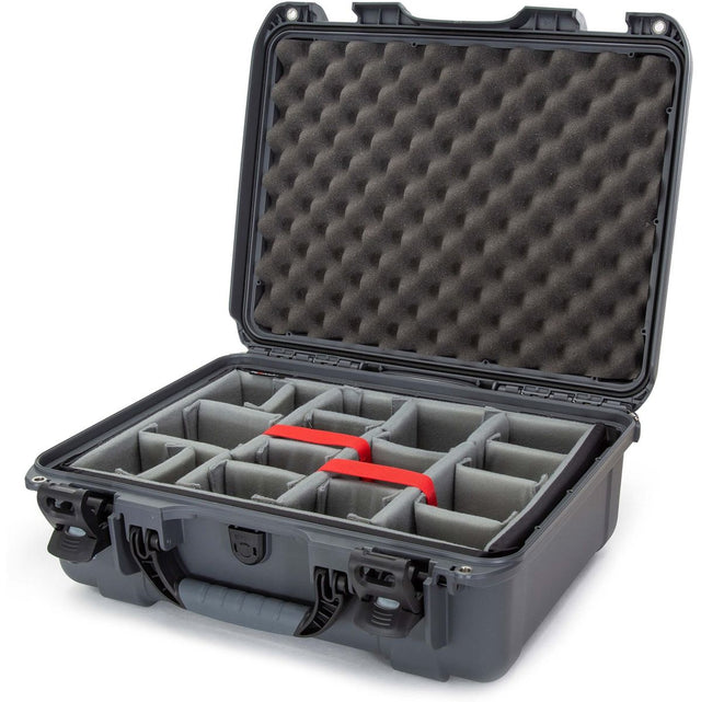 Nanuk Case w/ Padded Divider Graphite Interior 457x330x175mm