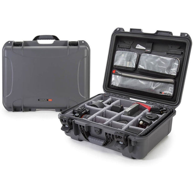 Nanuk Case w/ Lid Org. w/ Div Graphite Pro Photo Kit Case Interior 457x330x175mm