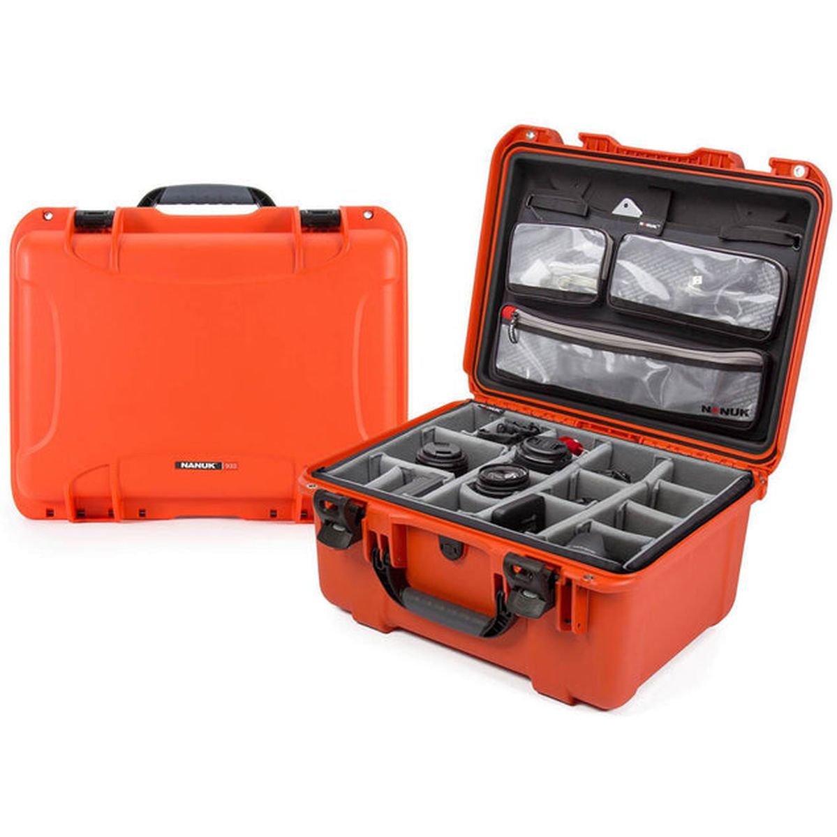 Nanuk Case w/ Lid Org./Divider Orange Pro Photo Kit Case Interior 457x330x241mm