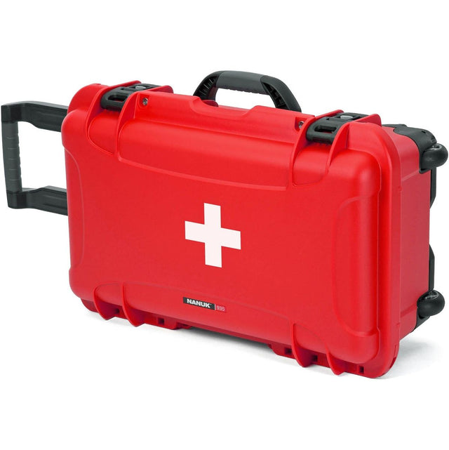Nanuk Case 935 Empty w/ First Aid Logo Red Interior 521x287x191mm
