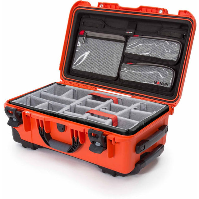 Nanuk Case w/ Lid Org./Divider Orange Pro Photo Kit Case Interior 521x287x191mm