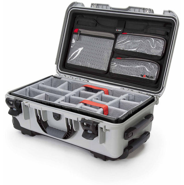 Nanuk Case w/ Lid Org./Divider Silver Pro Photo Kit Case Interior 521x287x191mm