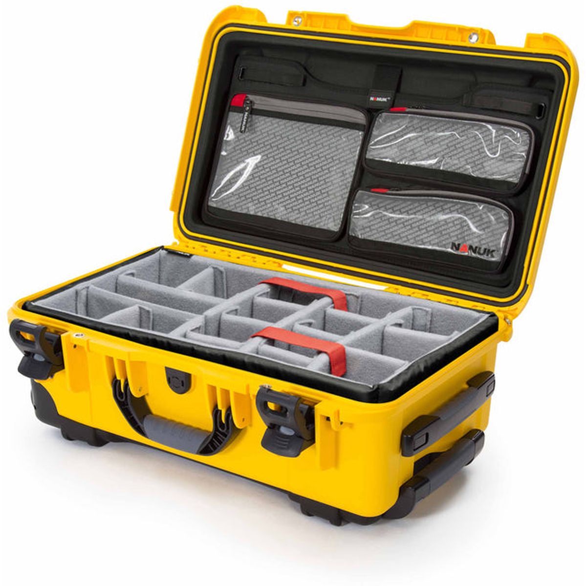 Nanuk Case w/ Lid Org./Divider Yellow Pro Photo Kit Case Interior 521x287x191mm