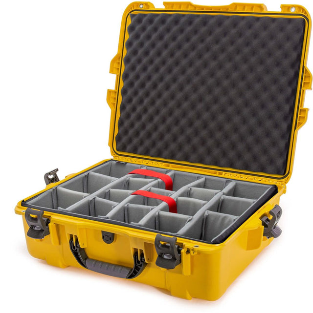Nanuk Case w/ Padded Divider Yellow Interior 559x432x208mm
