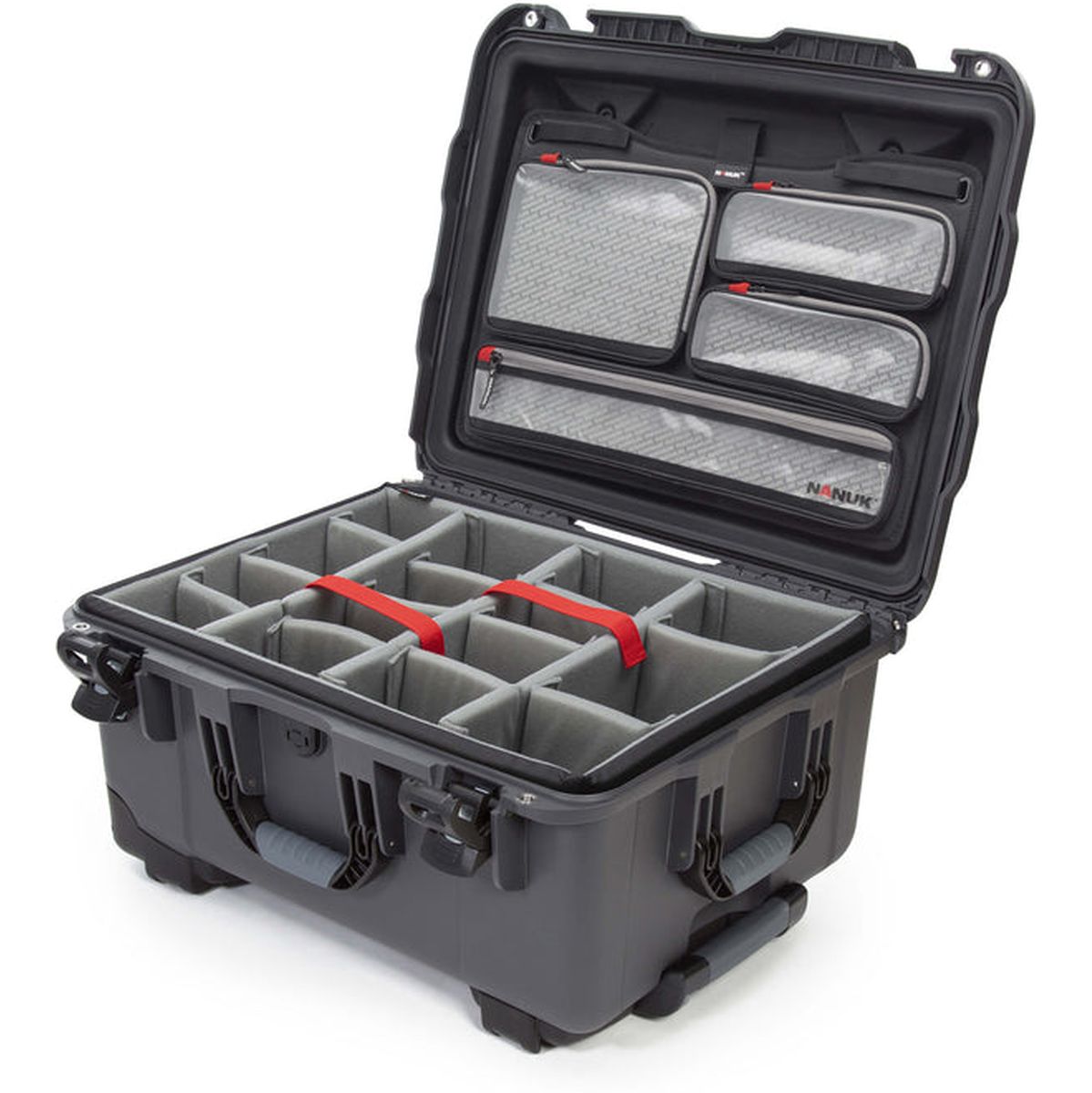 Nanuk Case w/ Lid Org. w/ Div Graphite Pro Photo Kit Case Interior 521x389x257mm