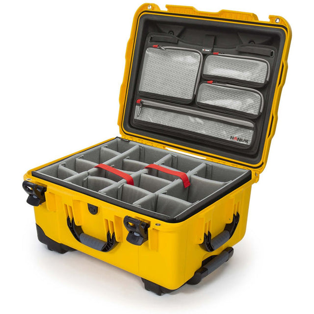 Nanuk Case w/ Lid Org. w/ Div Yellow Pro Photo Kit Case Interior 521x389x257mm