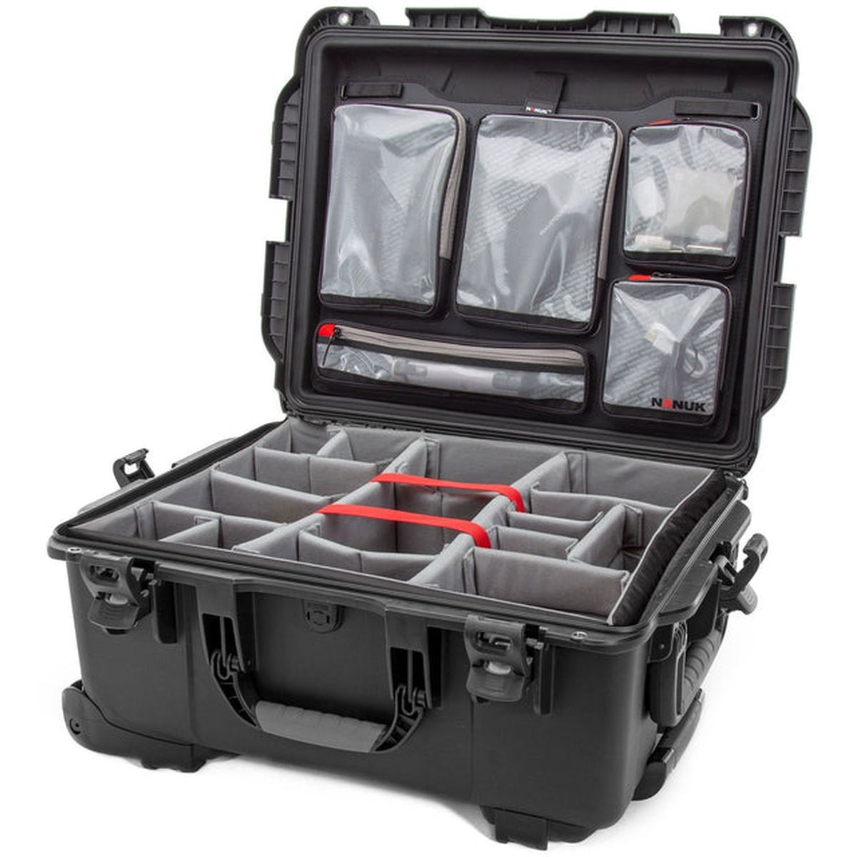 Nanuk Case w/ Lid Org. w/ Div Black Pro Photo Kit Case Interior 559x432x259mm