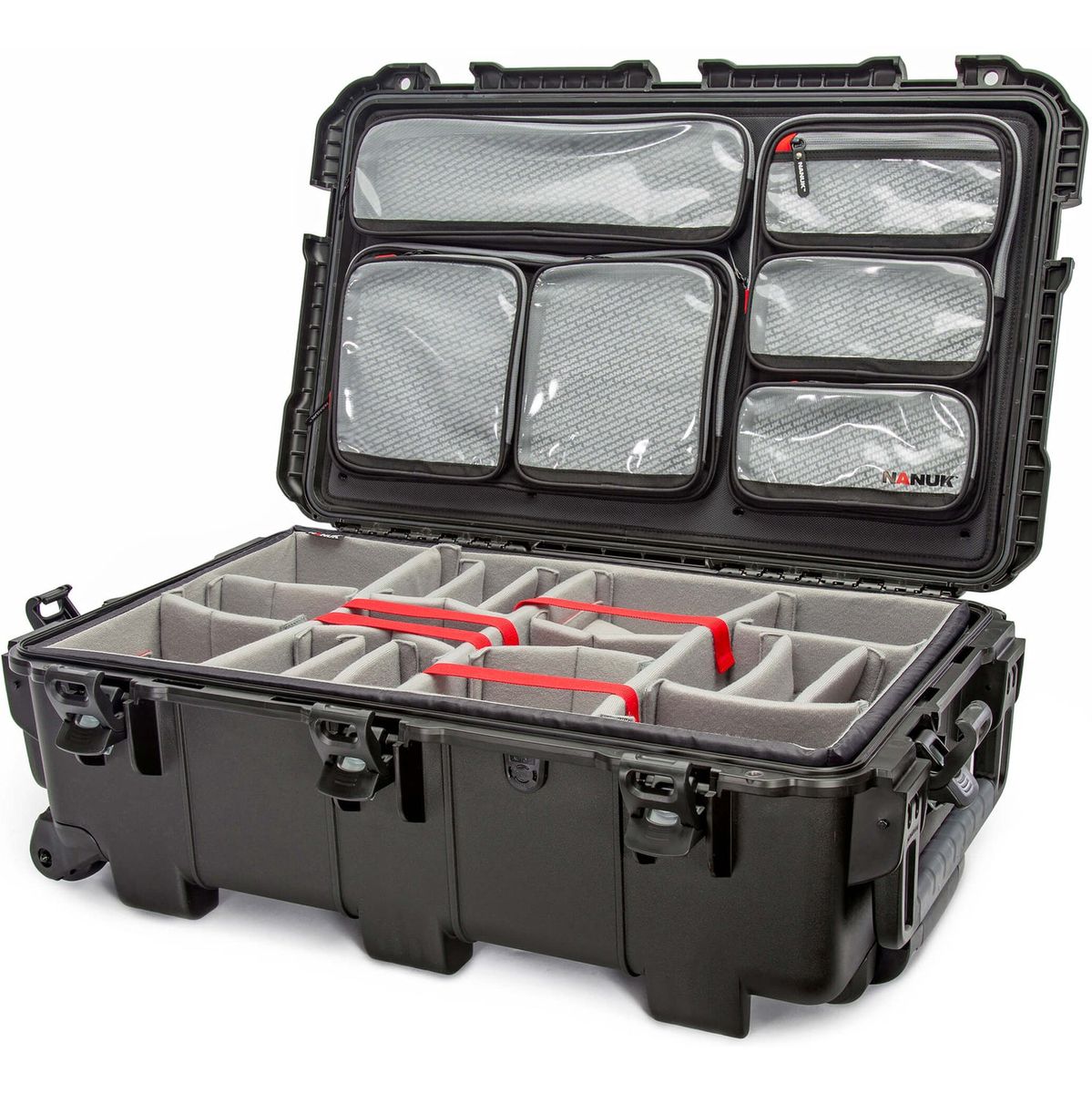 Nanuk 962 Case w/ Lid Org. w/ Divider Black Pro Photo Kit Case