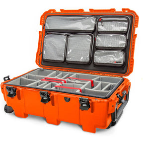 Nanuk 962 Case w/ Lid Org. w/ Divider Orange Pro Photo Kit Case