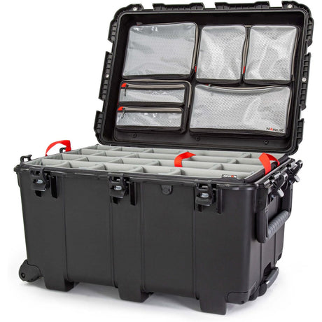 Nanuk 975 Case w/ Lid Org. w/ Divider Black Pro Photo Kit Case