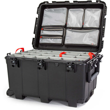 Nanuk 975 Case w/ Lid Org. w/ Divider Black Pro Photo Kit Case