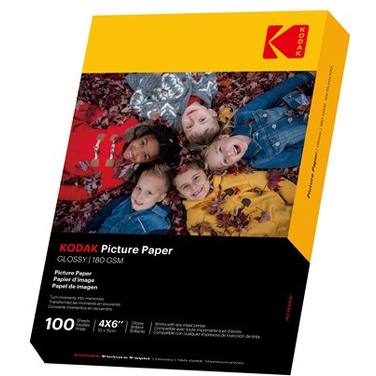 Kodak 100 Vellen Van 180G/m² Fotopapier Glans A6 Formaat