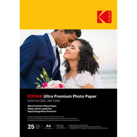 Kodak 25 Vellen 280G/m² Premium Fotopapier Hoog Glans A4 - image 2 of 3