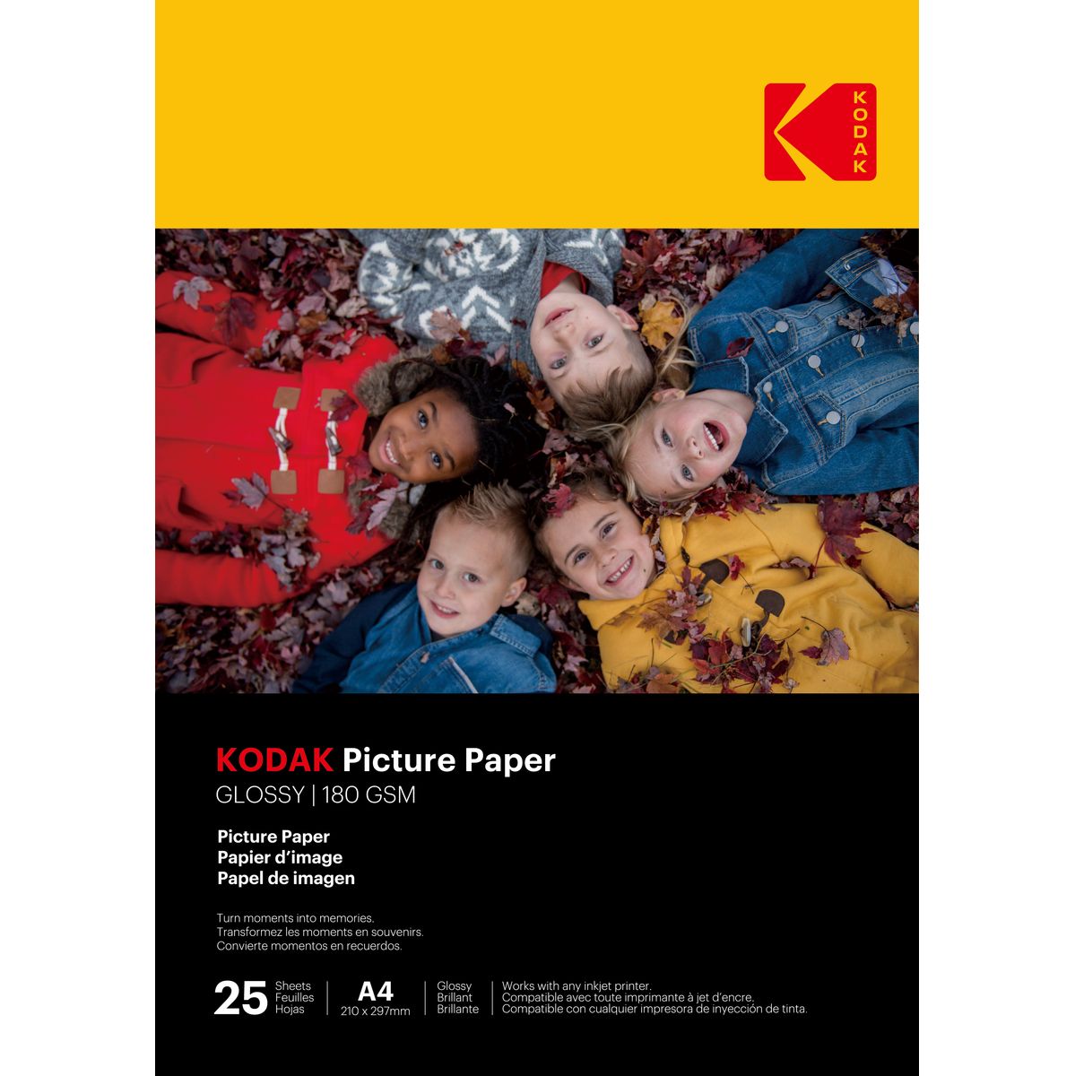 Kodak 25 Vellen Van 180G/M² Fotopapier Glans A4 Formaat - image 2 of 3