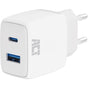 ACT USB-C & USB-A Charger 20W w/ Power Delivery PPS Quick Charge Ganfast