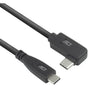 ACT USB 3.0 10GBPS 60W USB-C (Straight) To USB-C (Left/Right Angled) 0.5M