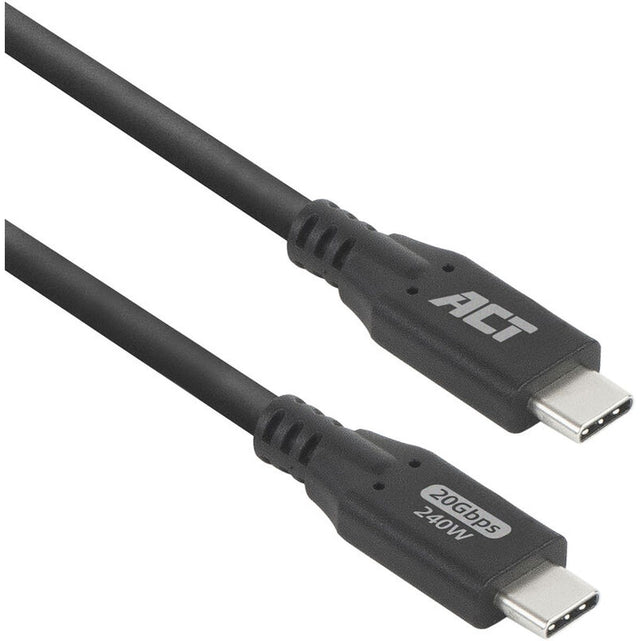 ACT USB4 20GBPS 240W USB Type-C Cable 0.5 Meters