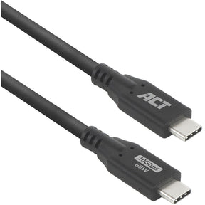 ACT USB 3.0 10GBPS 60W USB Type-C Cable 1 Meter