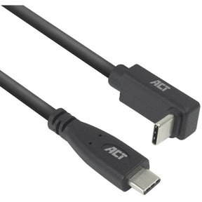 ACT USB 3.0 10GBPS 60W USB-C (Straight) To USB-C (Up/Down Angled) 2M