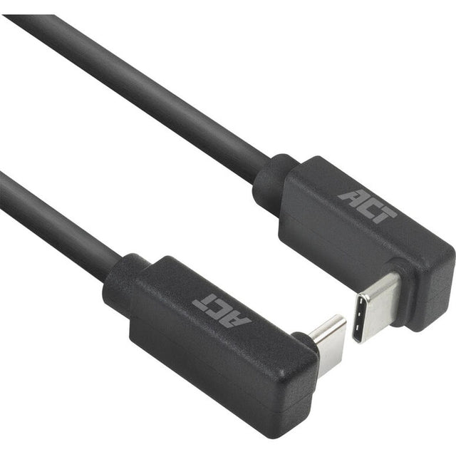 ACT USB 3.0 10GBPS 60W USB-C (Up/Down Angled) To USB-C (Up/Down Angled) 2M