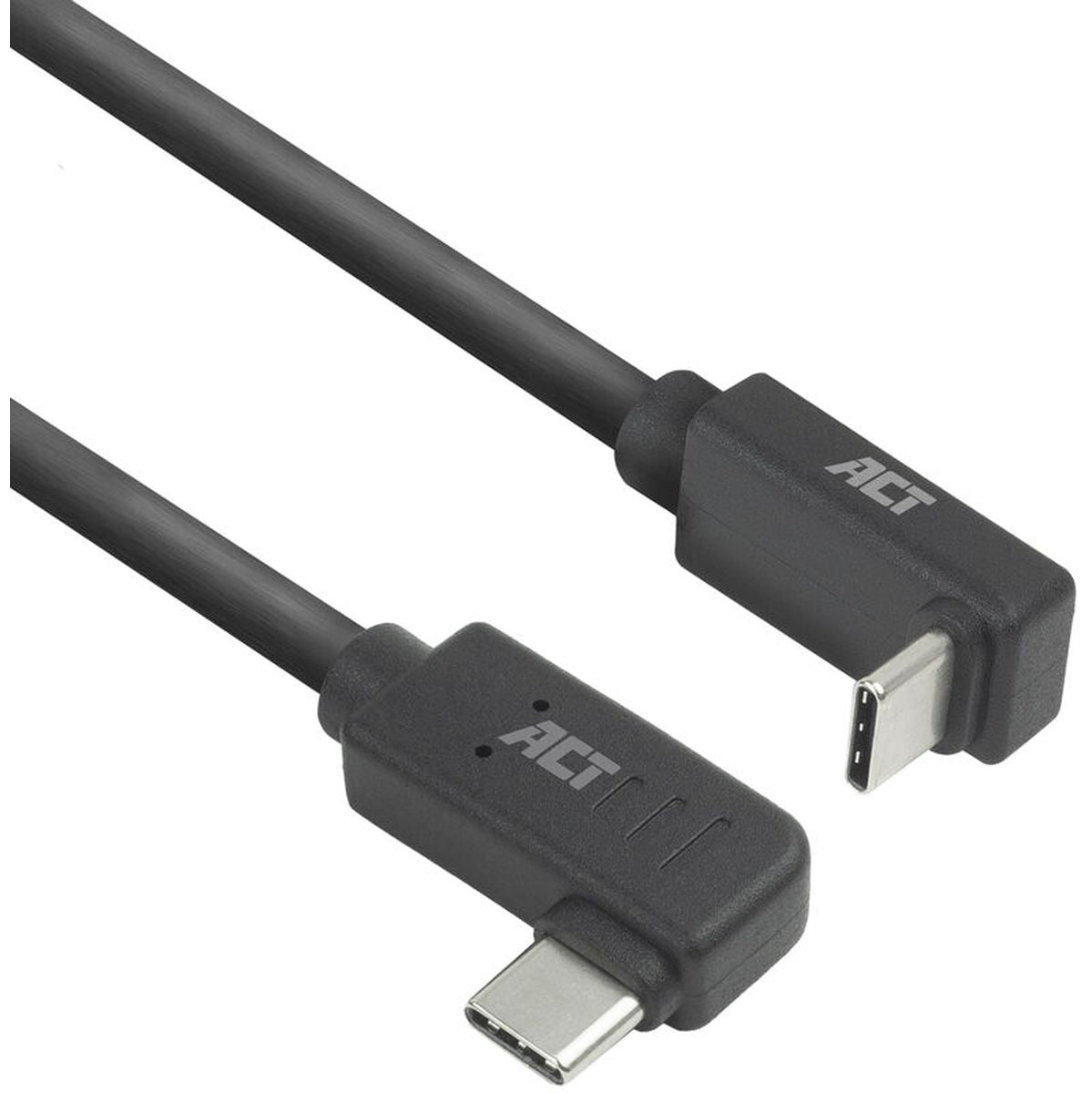 ACT USB 3.0 10GBPS 60W USB-C (Left/Right Angled) To USB-C (Up/Down Angled) 1M