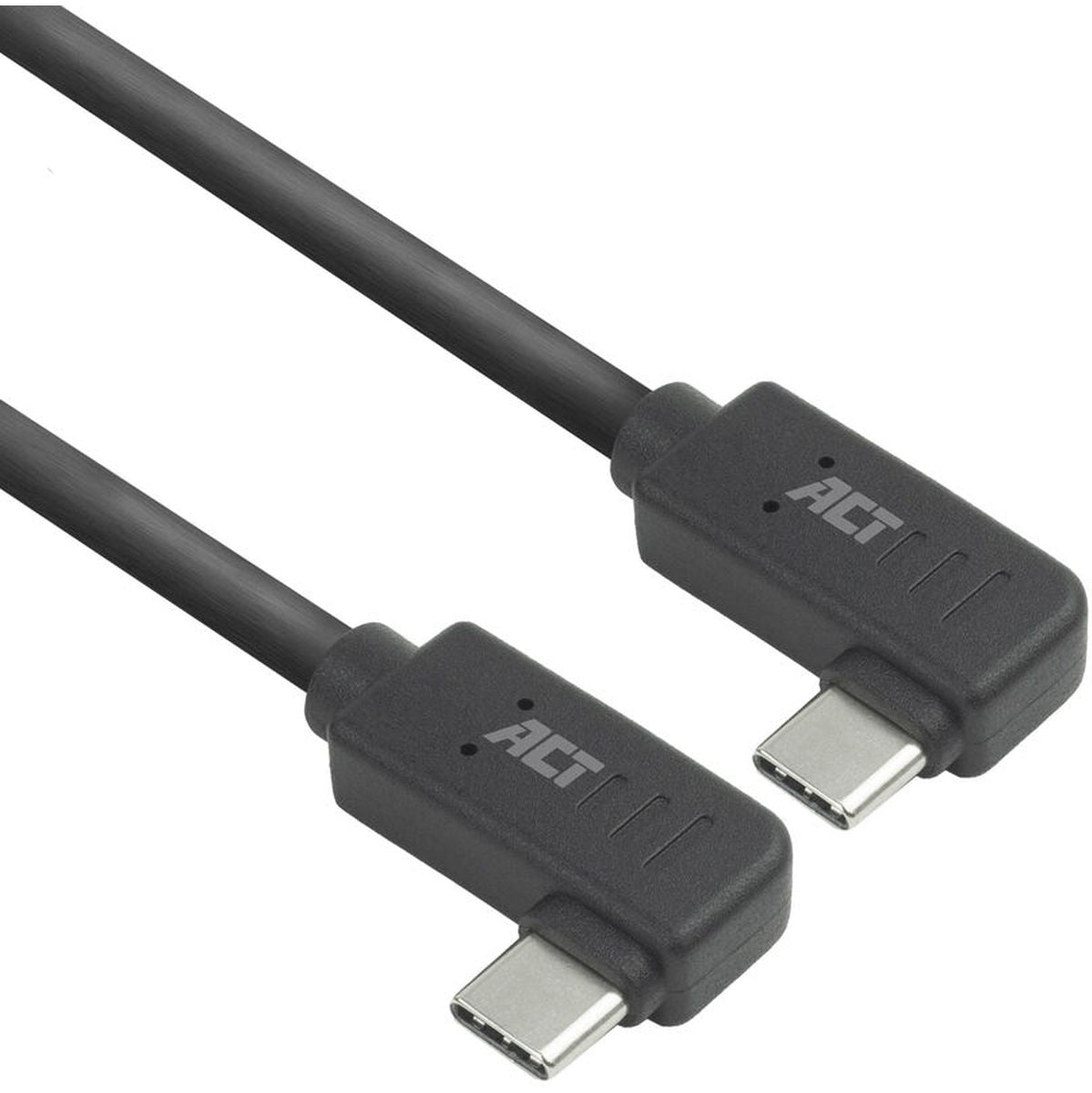 ACT USB 3.0 10GBPS 60W USB-C (Left/Right Angled) To USB-C (Left/Right Angled) 1M