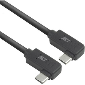 ACT USB 3.0 10GBPS 60W USB-C (Left/Right Angled) To USB-C (Left/Right Angled) 1M