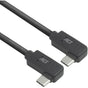 ACT USB 3.0 10GBPS 60W USB-C (Left/Right Angled) To USB-C (Left/Right Angled) 1M
