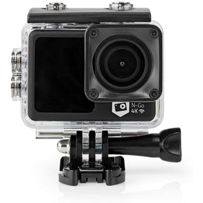 Nedis Action Cam 4K@30FPS 16 Mpixel Water Resistant 30.0m 90 Min WiFi App