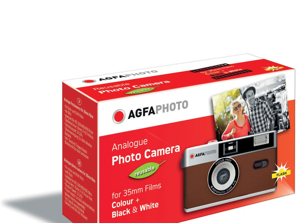 Agfa Photo Lab Agfa Photo Reusable Photo Camera 35mm (Brown) – Hard to Find Camera Store