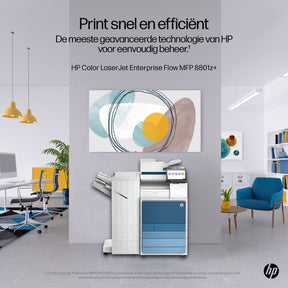 HP CLR LaserJet Ent FLW MFP8801Z+ PRNTR