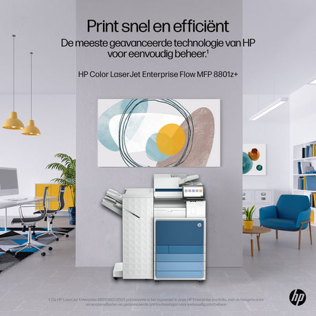 HP CLR LaserJet Ent FLW MFP8801Z+ PRNTR