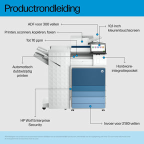 HP LaserJet Ent Flow MFP 8601Z+ Printer