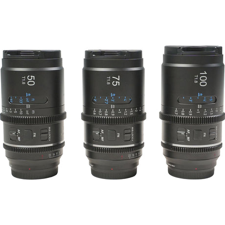 Sirui Astra Series 50mm 75MM&100mm T1.8 1.33X Cine Lens Kit Z Mount