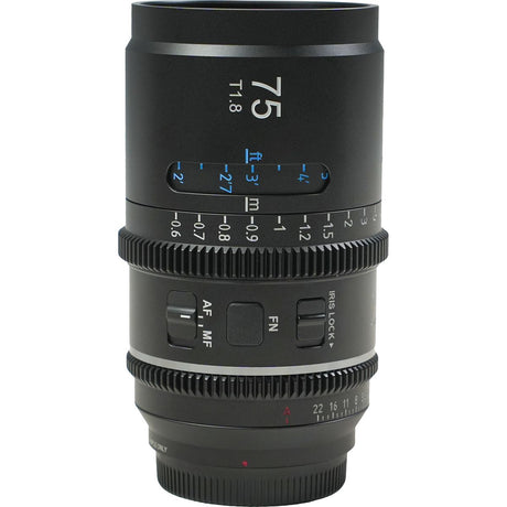 Sirui Astra Series 75mm T1.8 1.33X FullFrame Cine Lens (E Mount Blue Flare)