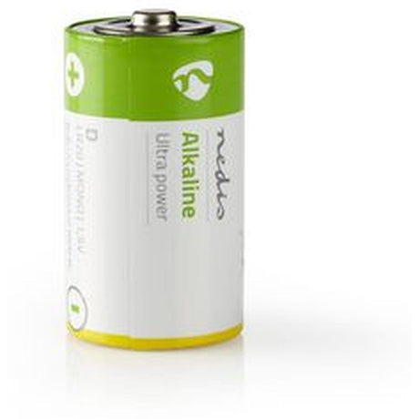 Nedis Alkaline Battery D 1.5 V 2 Pieces Blister