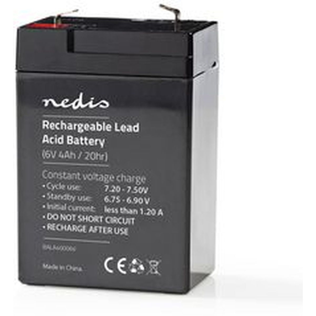 Nedis Rechargeable Loodzuuraccu 6V 4000mAh 70 X 47 X 101mm - image 4 of 4