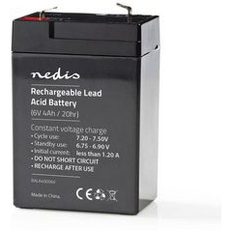 Nedis Rechargeable Loodzuuraccu 6V 4000mAh 70 X 47 X 101mm - image 4 of 4