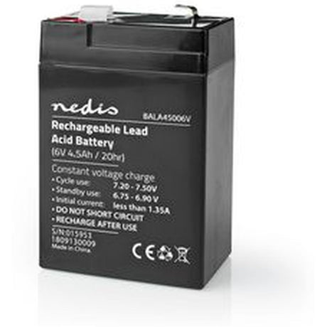 Nedis Rechargeable Loodzuuraccu 6V 4500mAh 70 X 47 X 101mm - image 5 of 5