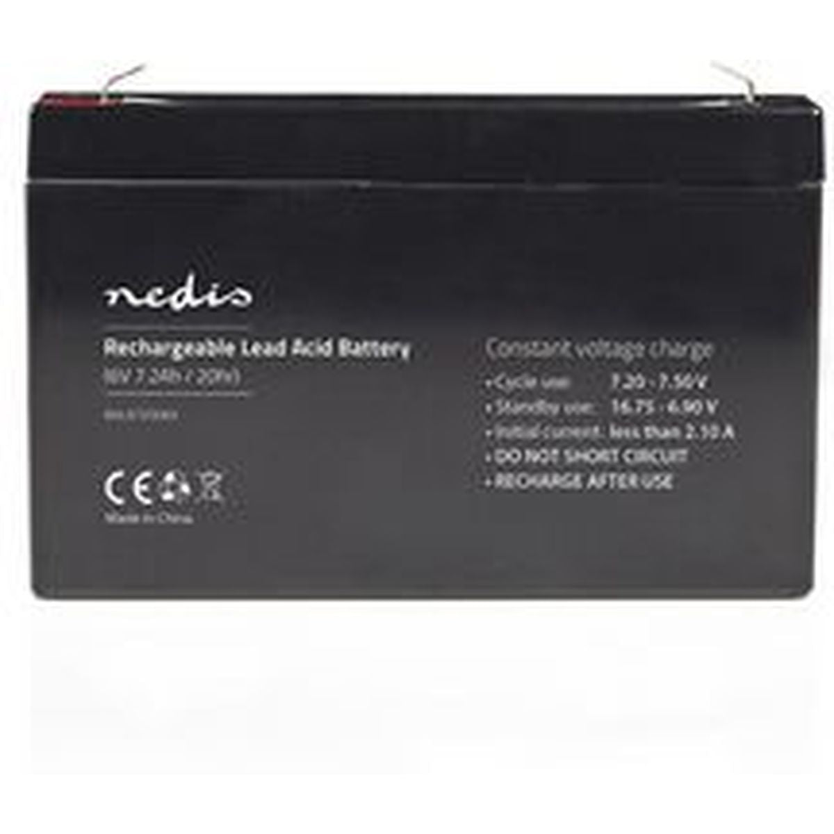 Nedis Rechargeable Loodzuuraccu 6V 7200mAh 151 X 34 X 95mm