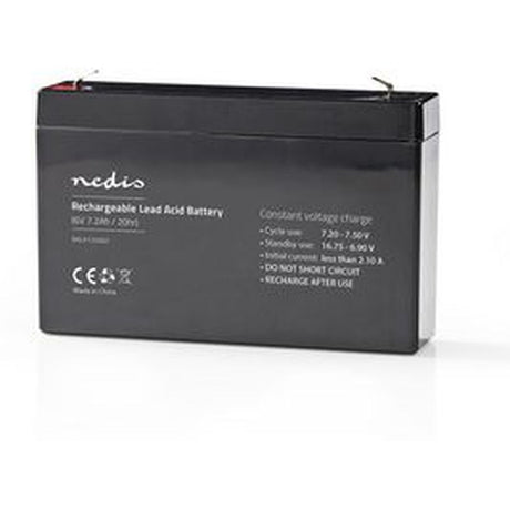 Nedis Rechargeable Loodzuuraccu 6V 7200mAh 151 X 34 X 95mm - image 4 of 5