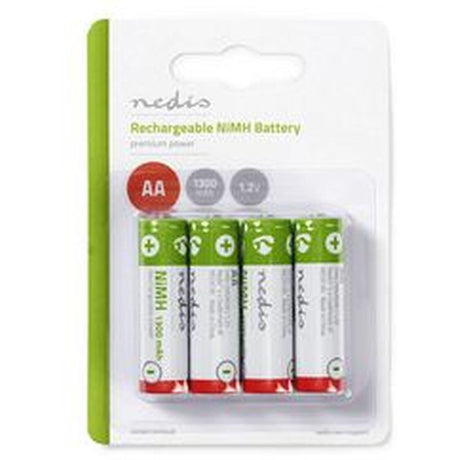 Nedis Rechargeable NiMH Battery AA 1.2 V 1300mAh 4pcs Blister - image 2 of 2