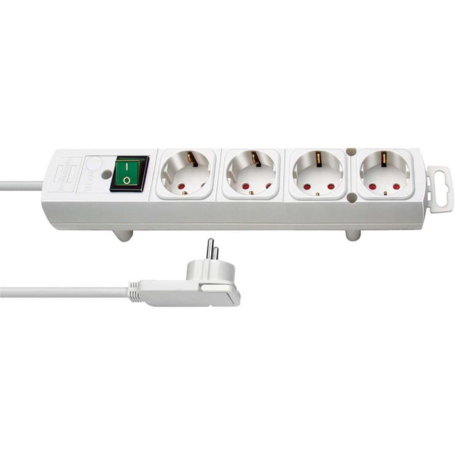 Brennenstuhl Comfort-Line Plus Power Strip 4-FOLD w/ Flat Plug 2 M Type F