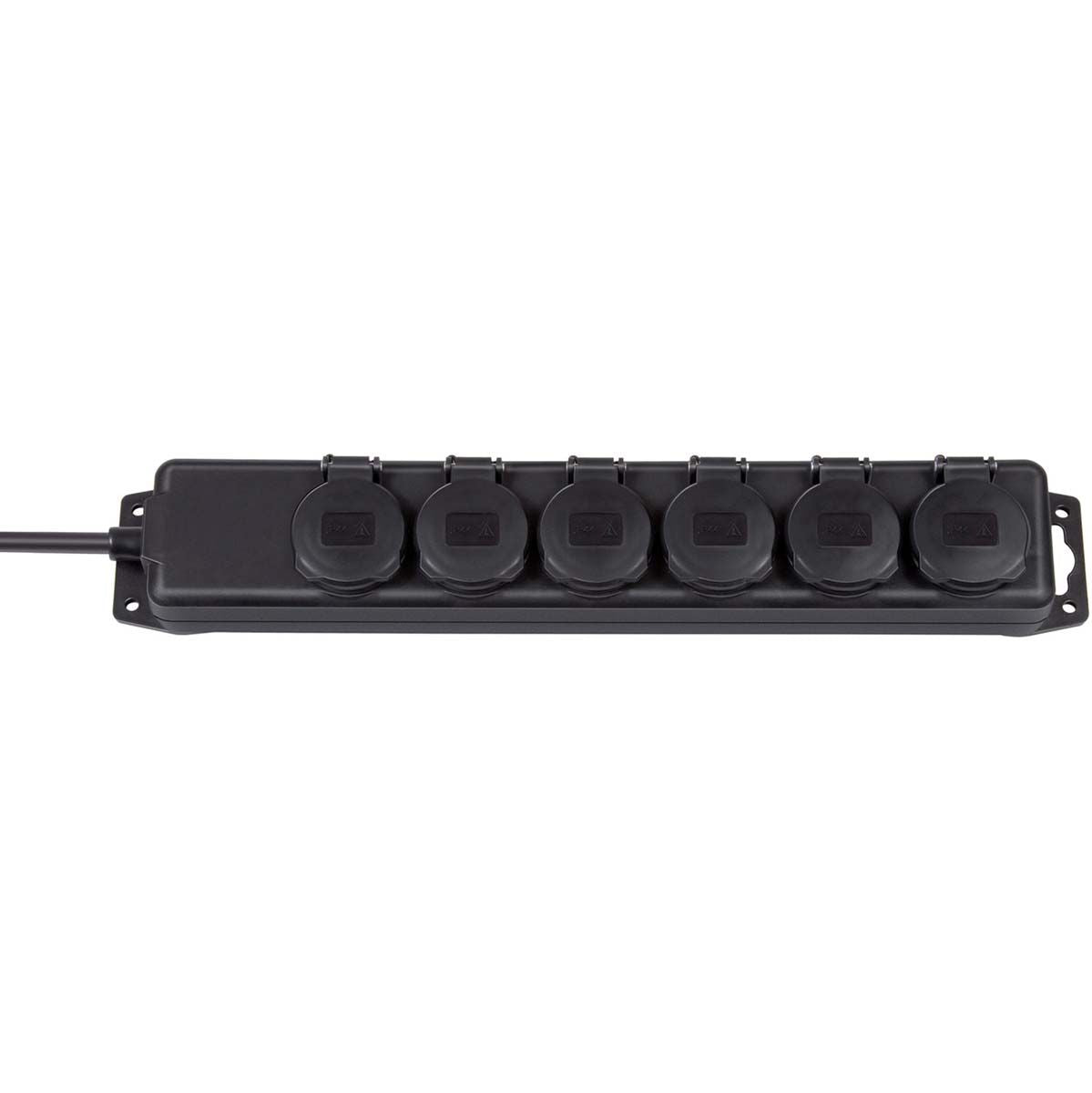 Brennenstuhl Power Strip 6-FOLD 2.00 M Black - Geaard Type F