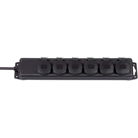 Brennenstuhl Power Strip 6-FOLD 2.00 M Black - Geaard Type F